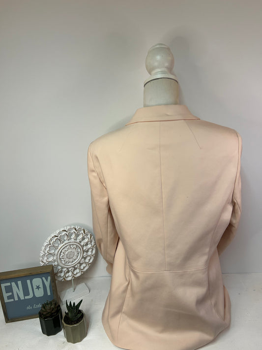 Eleganter Damenblazer in zartem Rosé mit klassischem Reverskragen - Comma - Gr. 44