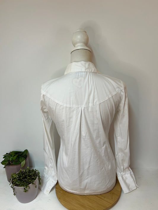 Schicke Damenbluse mit Rüschen - Yessica C&A - Gr. M / 38