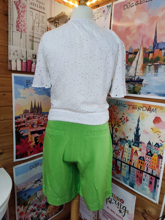Grüne Shorts aus leichtem Stoff mit elastischem Bund - JUST - Gr. M/38