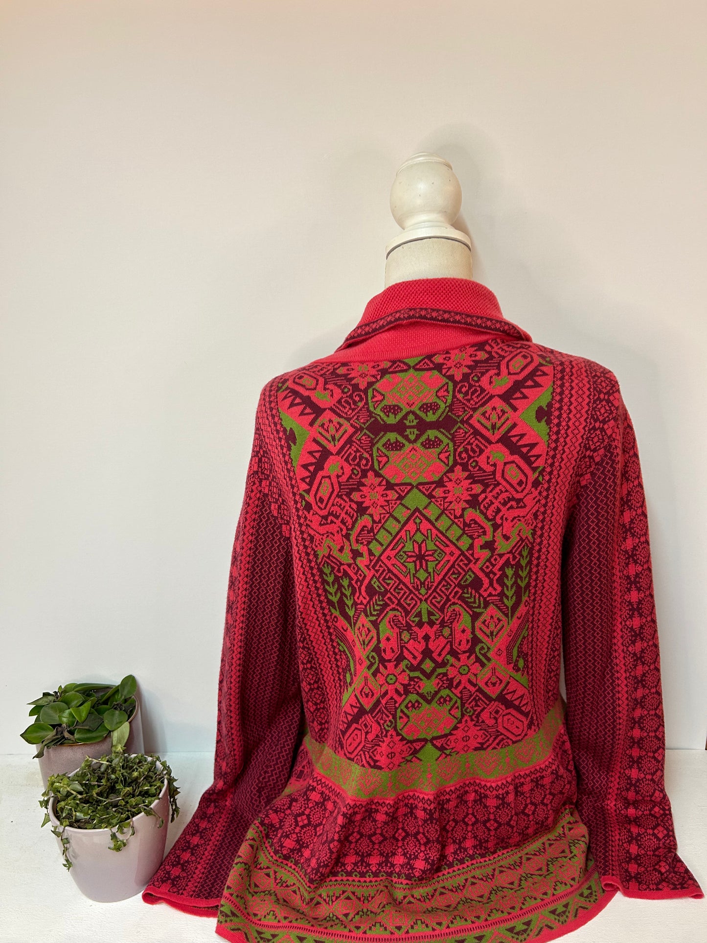 Bunte Damen Strickjacke - KOOI Knitwear - Gr. L / 40 - XL / 42