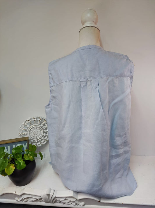 Ärmelloses Damen-Top in Hellblau - Tommy Hilfiger - Gr. L/XL - 40/42