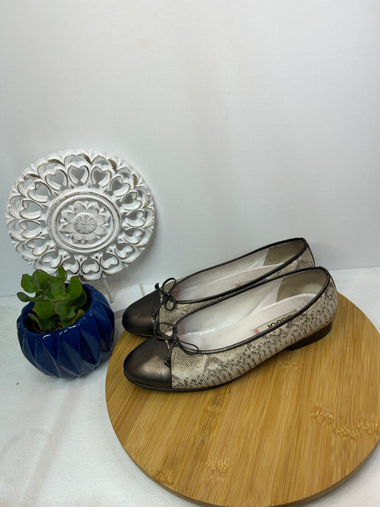 Hochwertige Damen-Ballerinas / Schuhe aus Leder in Braun-Beige - Gabor - Gr. 41