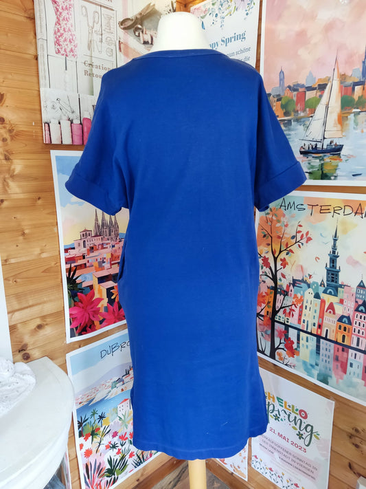 Lockeres Damenkleid Royalblau - C&A - Gr. M/38