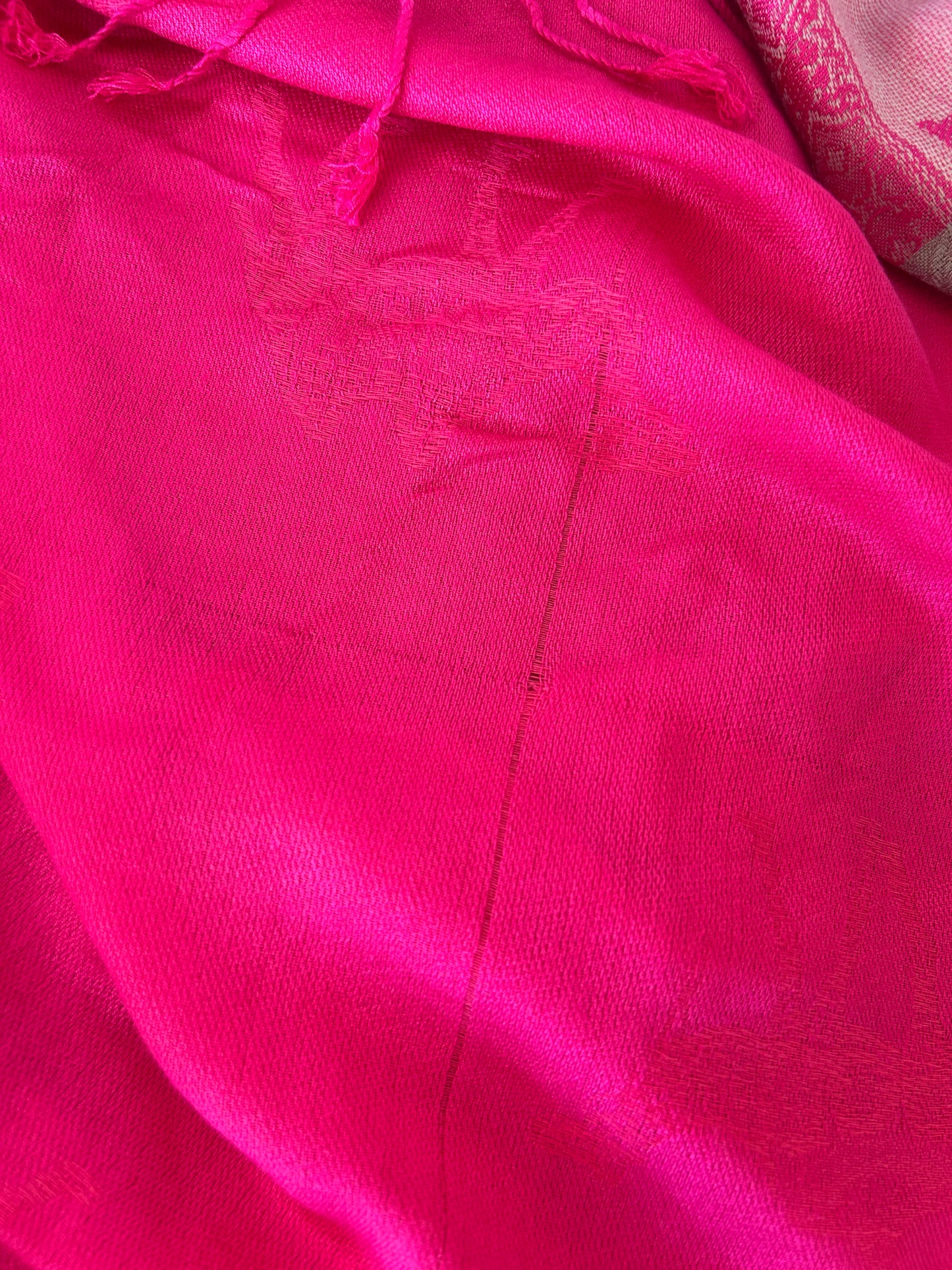 Elegantes Damen-Tuch in Pink und Grau - cashmere - Accessoires