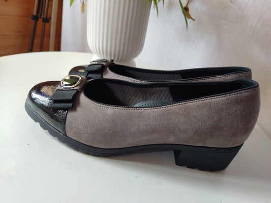 Slipper mit Schleife ARA- Gr. 38 1/2