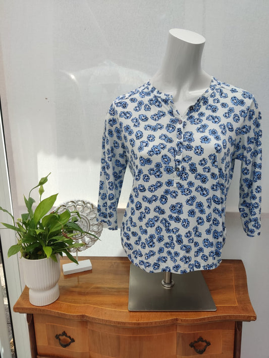Geblümte Bluse- MARCO POLO- Gr. S