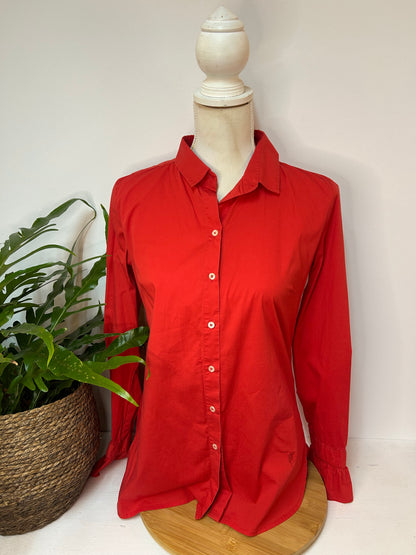 Schlichte rote Bluse - Emily van den Bergh - Gr. M / 38