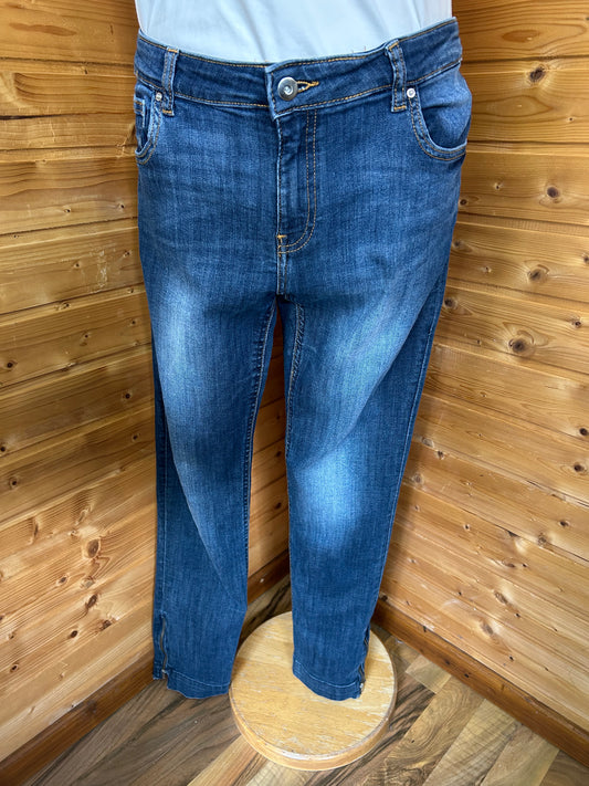 Lässige Jeans mit Reißverschlussdetail - H&M - Gr. XL