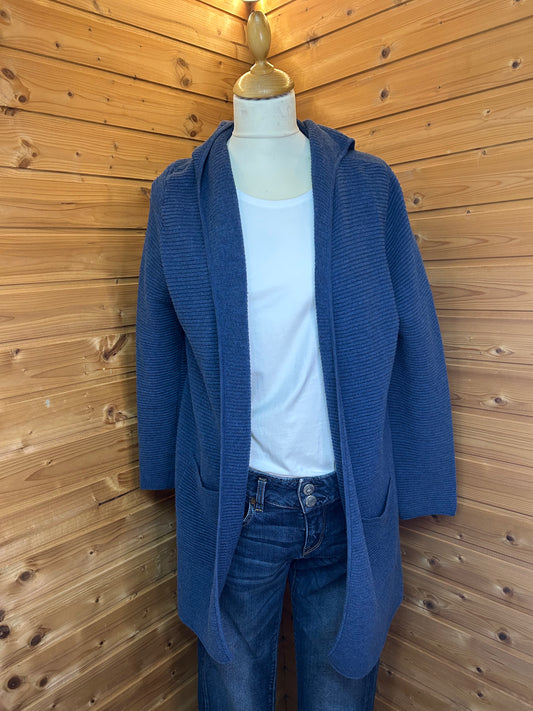 Gemütliche Strickjacke / Cardigan mit gerippten Muster & Kapuze - CANDA - Gr. XL