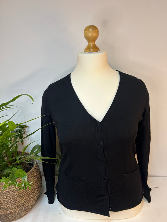 Basic Schwarze Strickjacke  - Tchibo - Gr. XXL