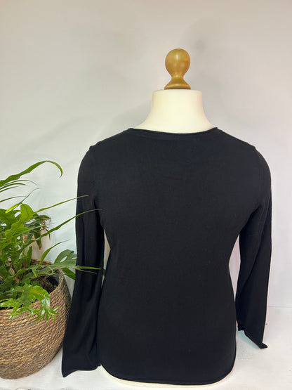 Basic Schwarze Strickjacke  - Tchibo - Gr. XXL