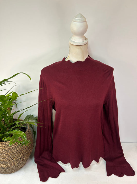 Süßes Sweatshirt mit besonderem Saum - Bonprix Collection - Gr. S / M