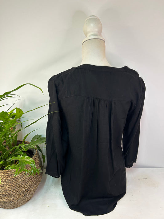 Bluse mit goldenen Pailletten - Vero Moda - Gr. M - Halloween