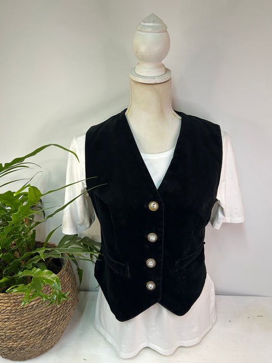 Velourweste - Modell Paris - Gr. M - Halloween