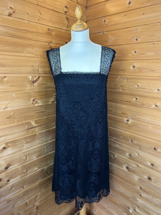 Kurzarm Spitzenkleid - Zara Woman - Gr. M - Halloween