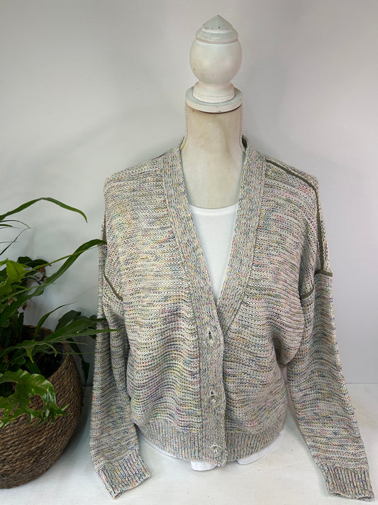 Farbenfrohe Strickjacke - EDC - Gr. XL