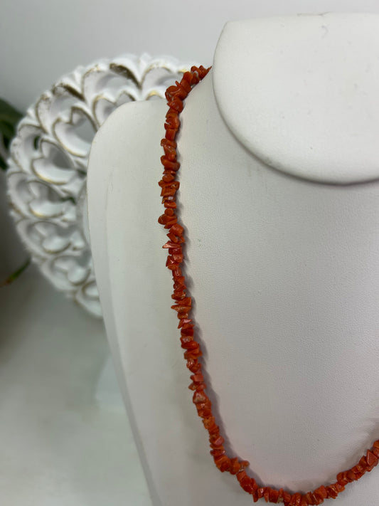 Halskette Koralle - Handgemacht - Unikat - Schmuck
