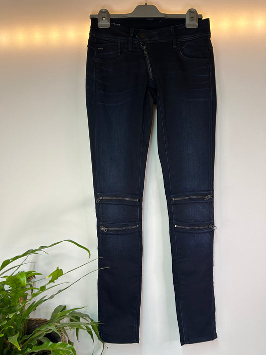 Biker Jeans mit Reißverschlüsssen - G - Star Raw - Gr. S