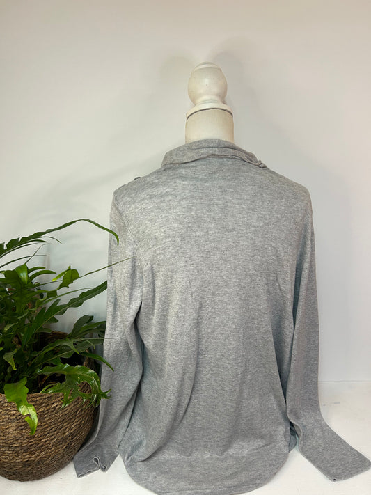 Süße Strickjacke mit Fransen - CANDA - Gr. XL