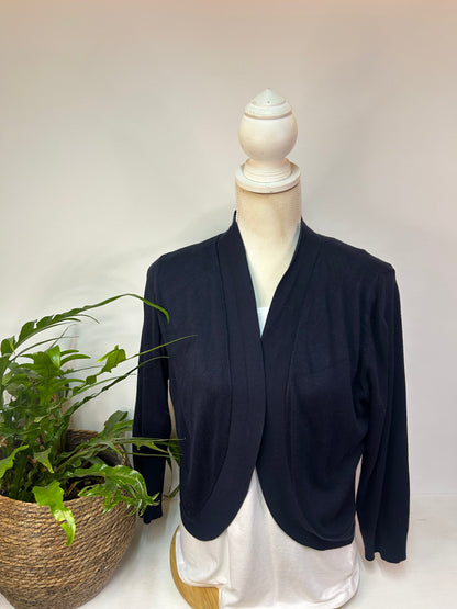 Unifarbene Strickjacke / Bolero - More&More - Gr. L