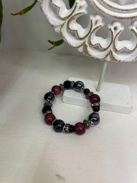 Edles Perlenarmband ohne Verschluss - Unikat & Handgemacht - Schmuck