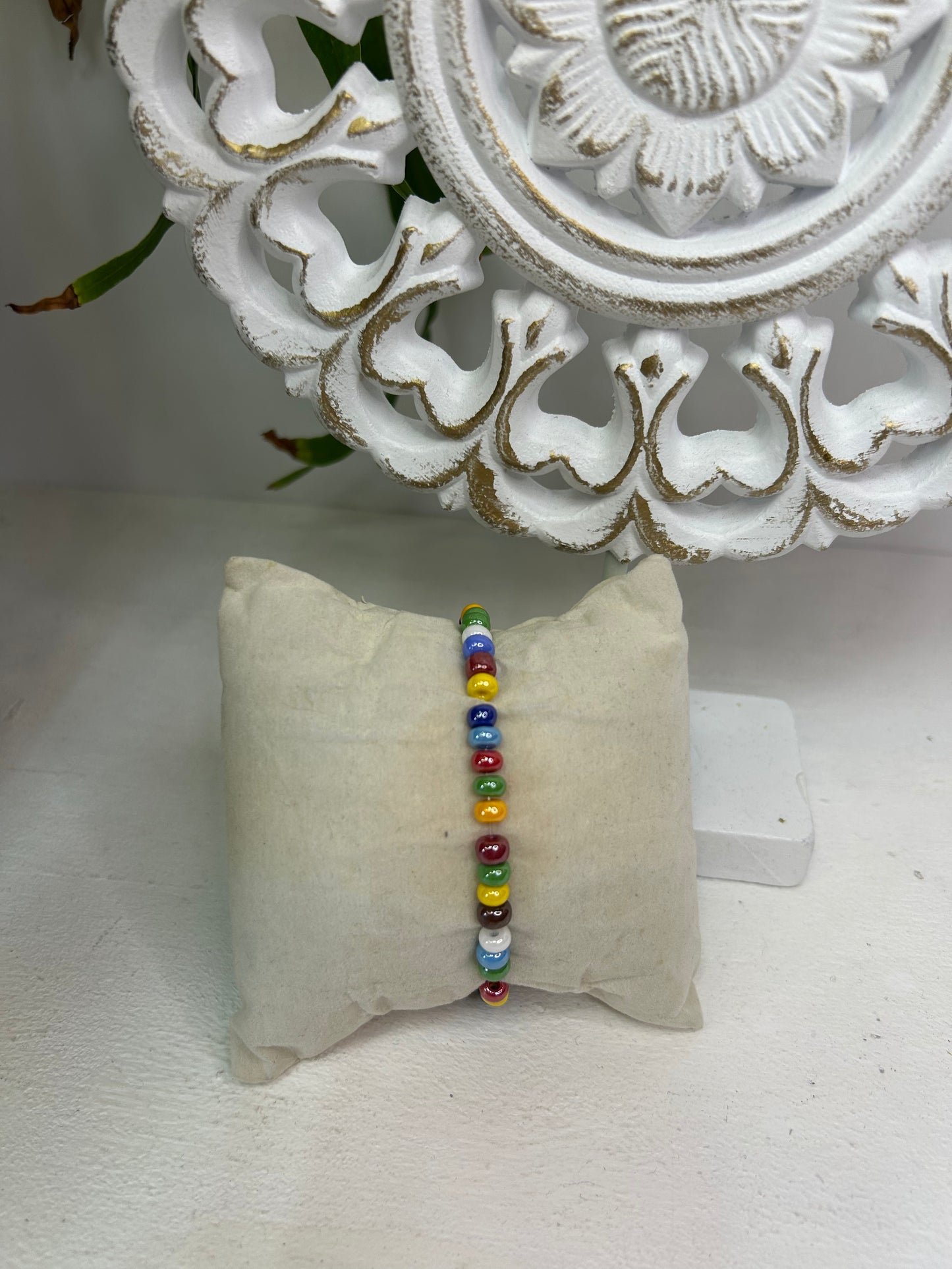 Buntes Perlenarmband ohne Verschluss - Unikat & Handgemacht - Schmuck