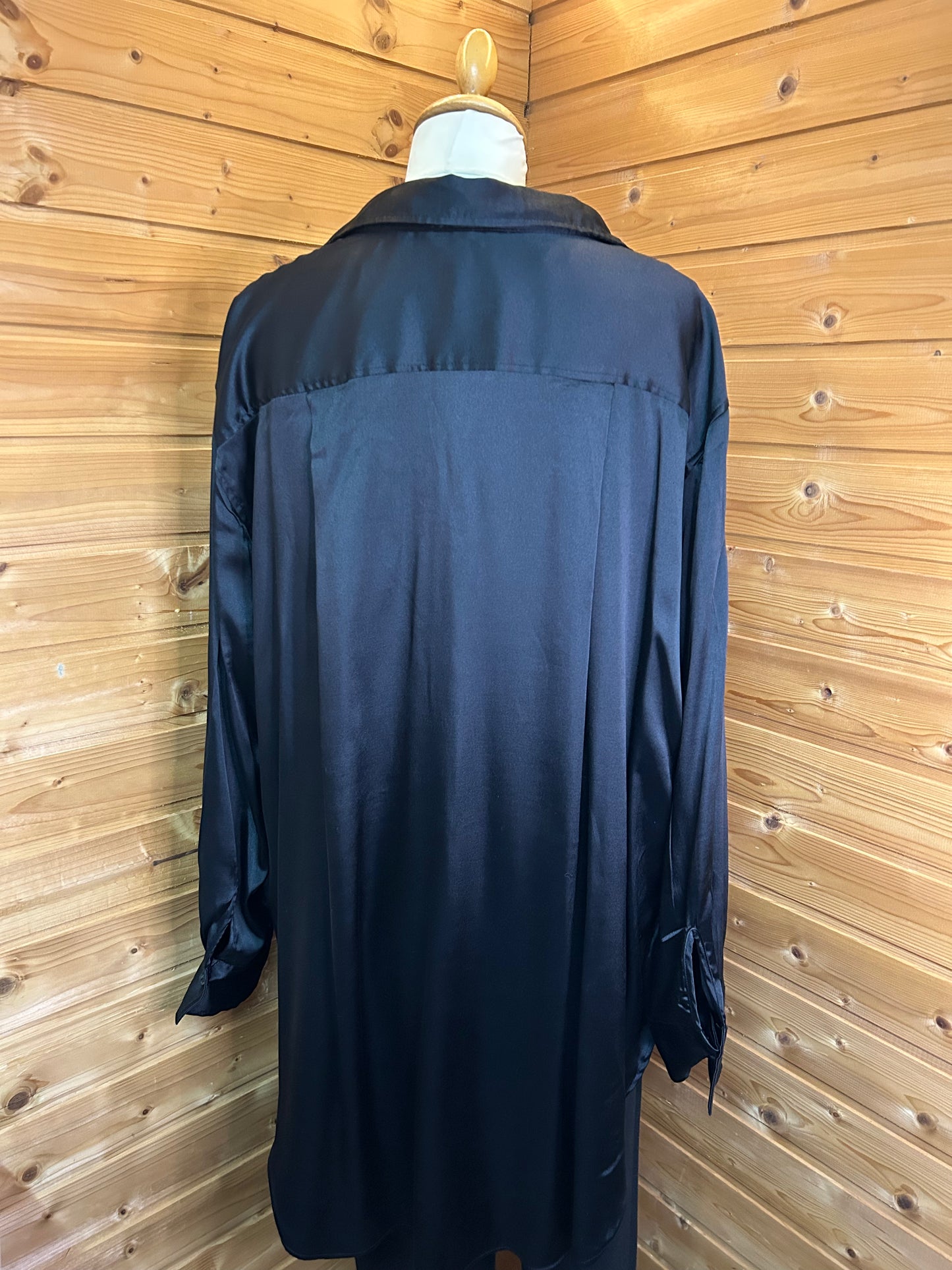 Glänzende Longbluse - H&M - Gr. XL