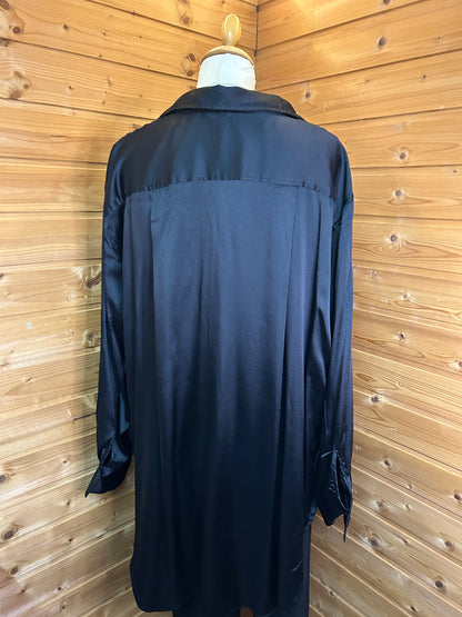 Glänzende Longbluse - H&M - Gr. XL