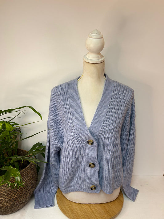 Lockere Strickjacke Blau - ONLY - Gr. L