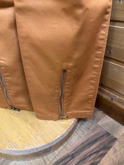 Schicke Stoffhose mit Reißverschluss Details Orange - ESPRIT - Gr. L / XL - 40 / 42