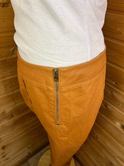 Schicke Stoffhose mit Reißverschluss Details Orange - ESPRIT - Gr. L / XL - 40 / 42