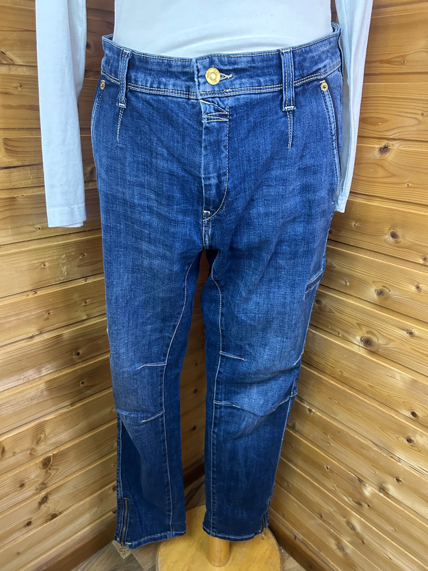 Jeans mit Reißverschluss Details - MAC Rich Jeans - Gr. XL / XXL - 42/ 44