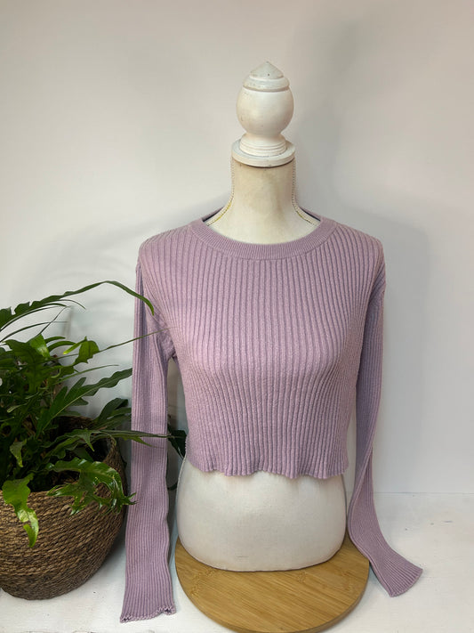 Sweatshirt Fliederfarben - Pull&Bear - XS / S - 34 / 36