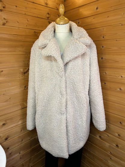 Warmer Teddy Mantel / Jacke - C&A - Gr. XL / XXL - 42 / 44