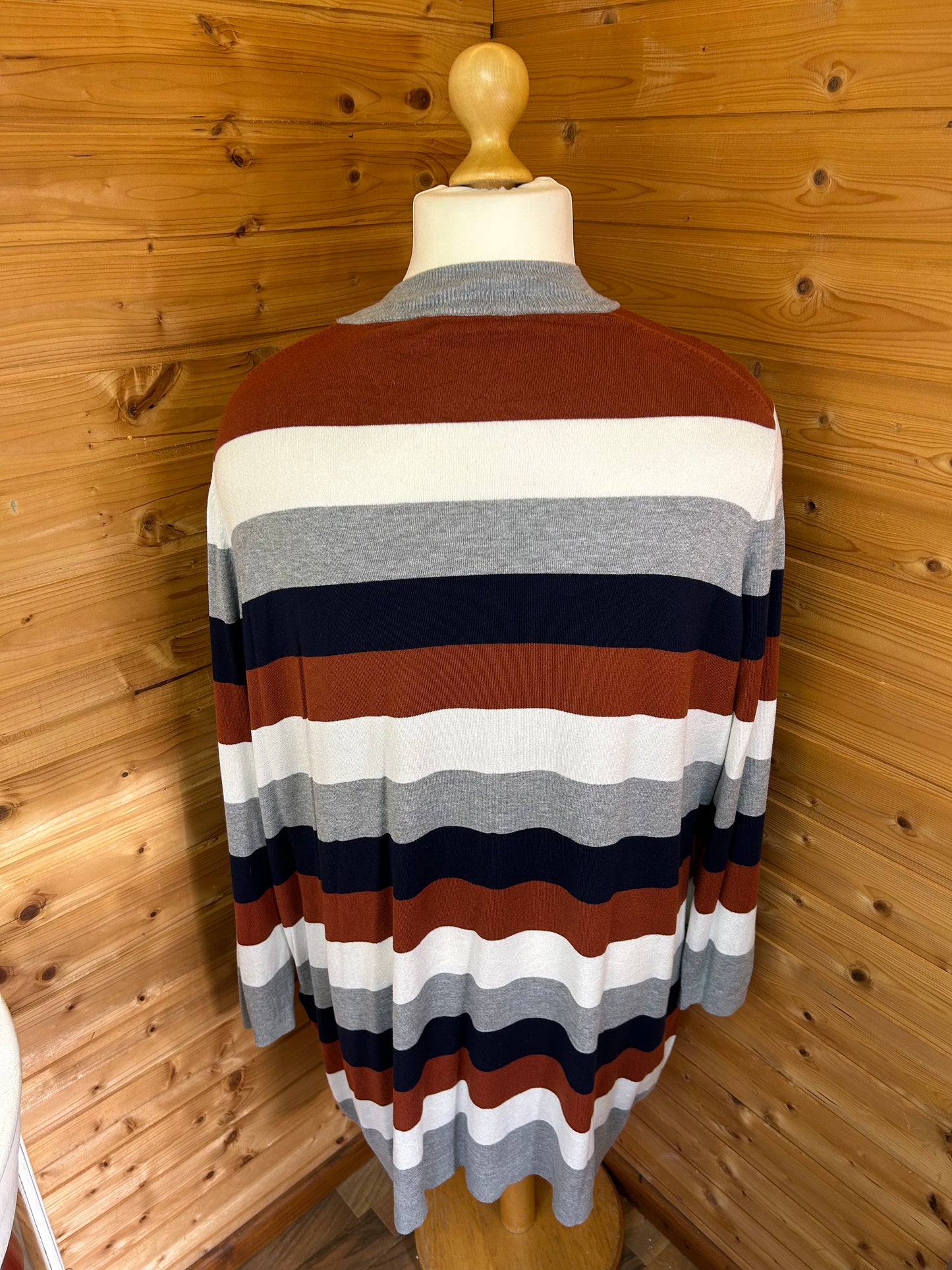 Gestreiftes Kleid / Longsleeve - Esmara - Gr. 3XL / 52