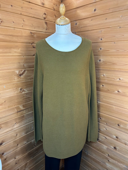 Struktur Kleid / Longsleeve - Tom Tailor - Organic Cotton - Gr. XL / 44