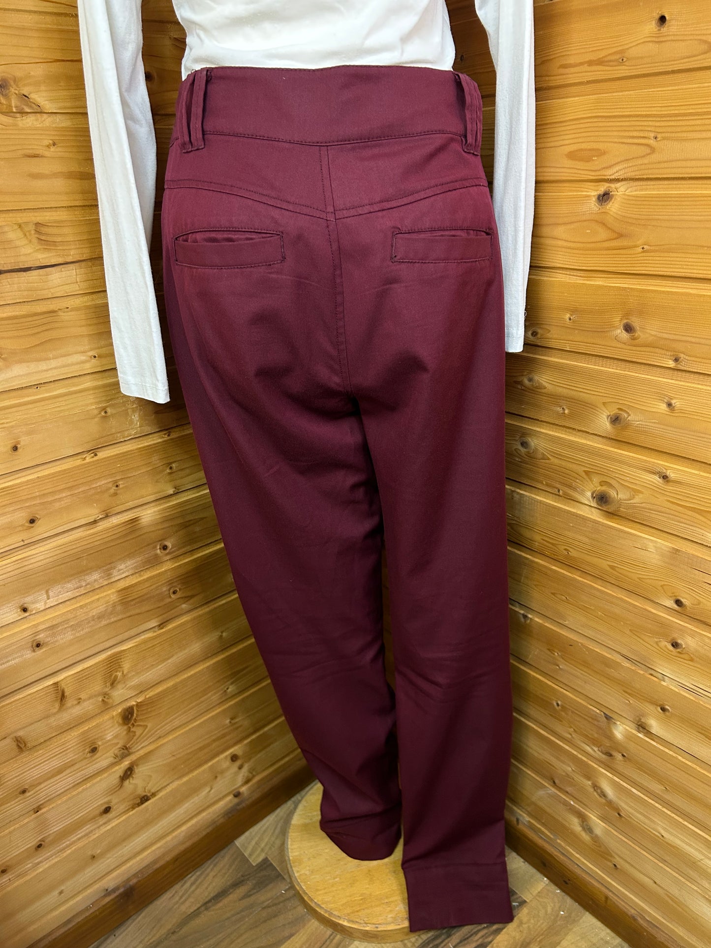 Leichte Stoffhose Beere - ONLY - Gr. L / XL - 40 / 42