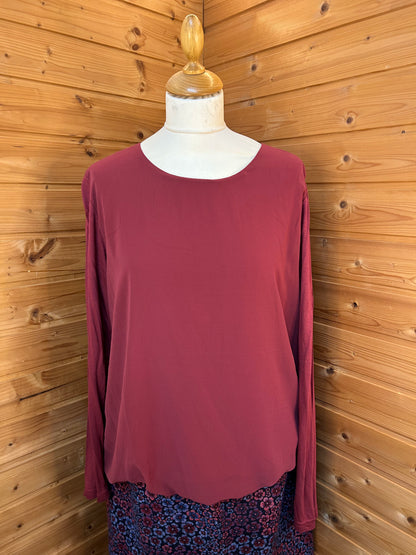 Bluse Beere Herbst - Street One - Gr. XL / 42