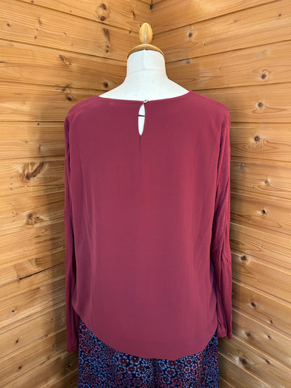 Bluse Beere Herbst - Street One - Gr. XL / 42