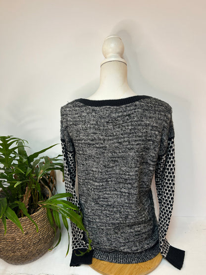 Muster Pullover - Vintage Boyfriend - Gr. L / 40