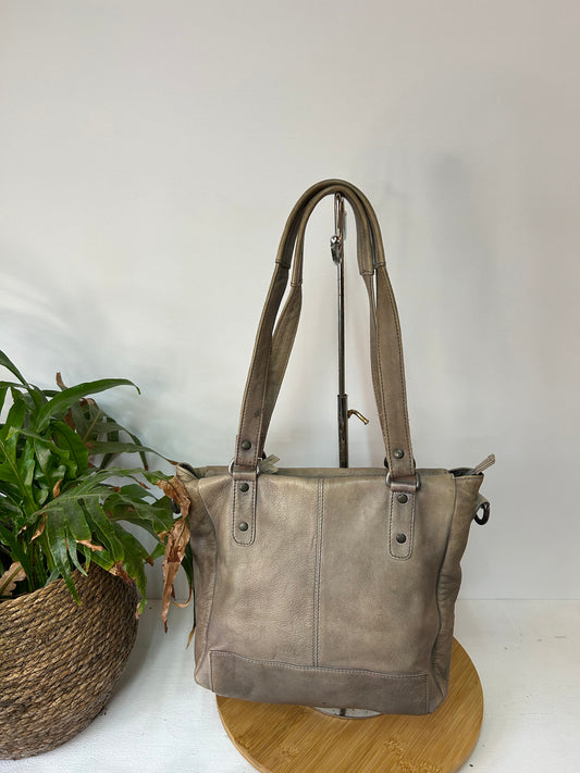 Echtleder Handtasche Elefantengrau - Legend