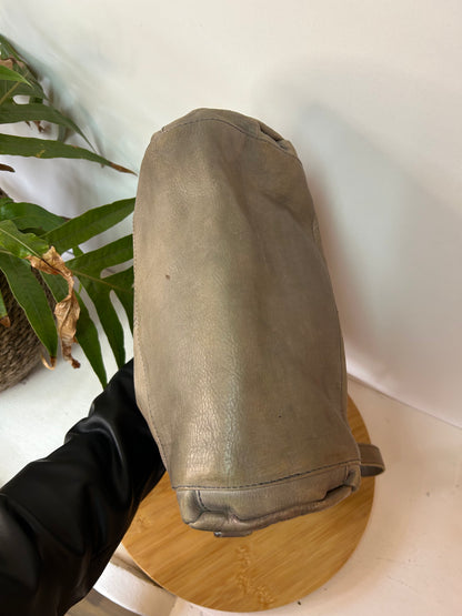 Echtleder Handtasche Elefantengrau - Legend