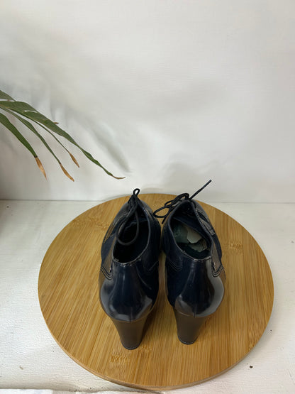 Budapester Schuhe mit Absatz Blau - Tamaris - Gr. 41