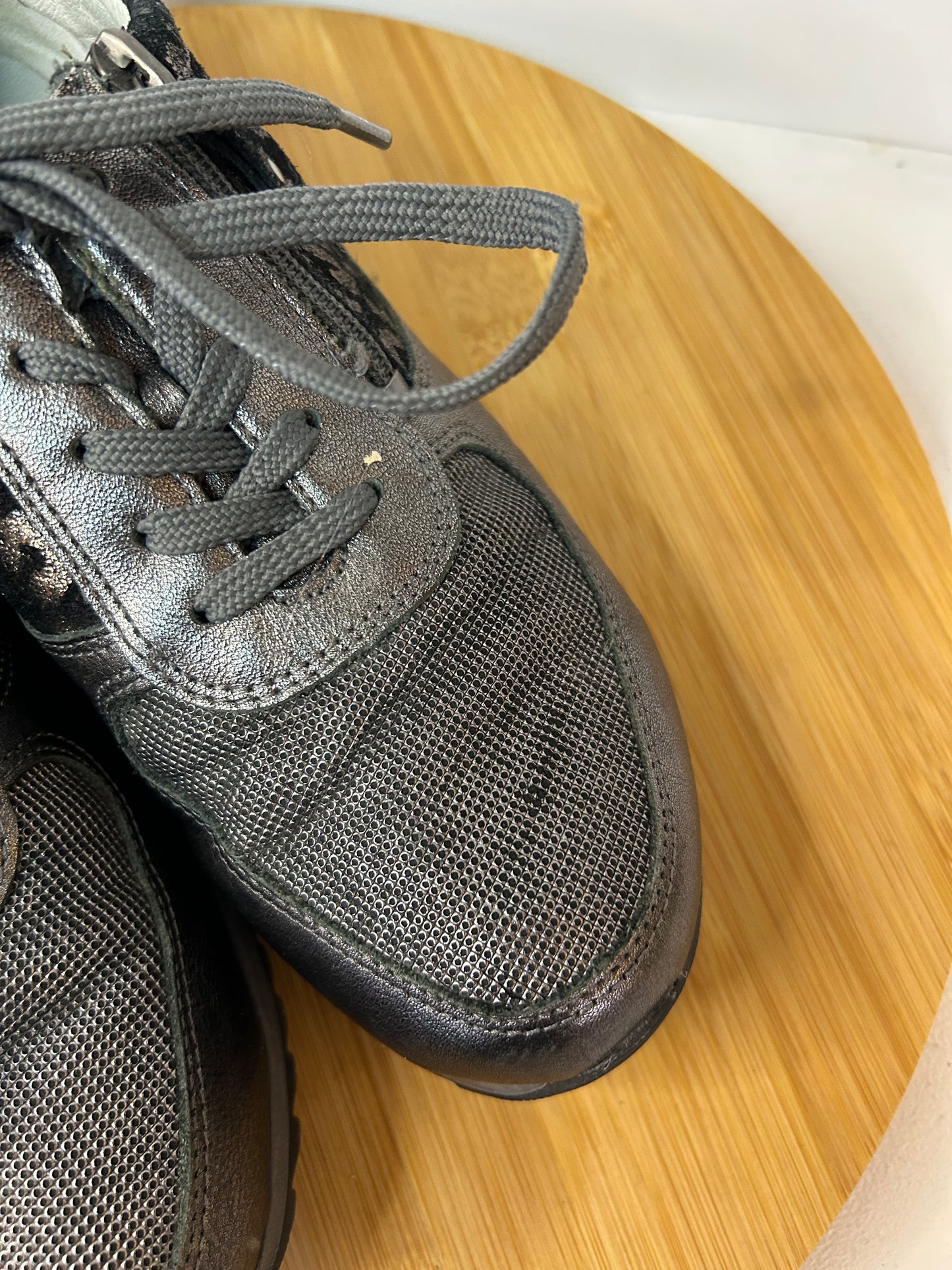 Glitzer Sneaker Schuhe Animalprint - Waldläufer - Gr. 38