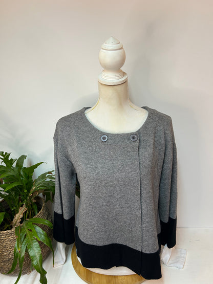 Süße Bolero Jacke zweifarbig - Made in Italy - Gr. M / 38