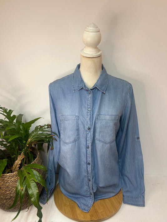 DENIM Blusenhemd - Tom Tailor - Gr. M / L - 38 / 40