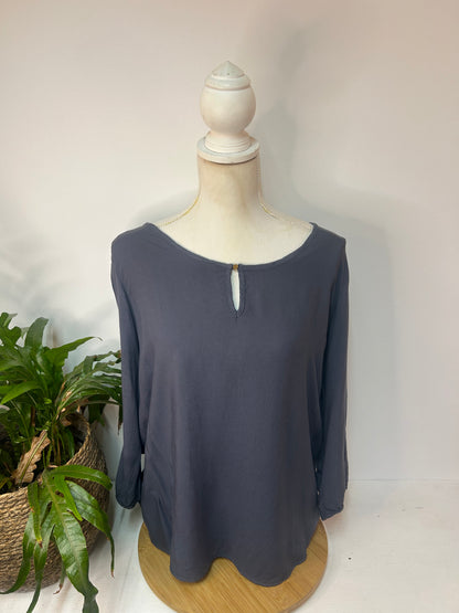 Basic Bluse Grau - Vero Moda - Gr. XL / 42
