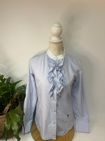 Schicke Rüschen Bluse - Emily van den Bergh - Gr. S/M - 36/38