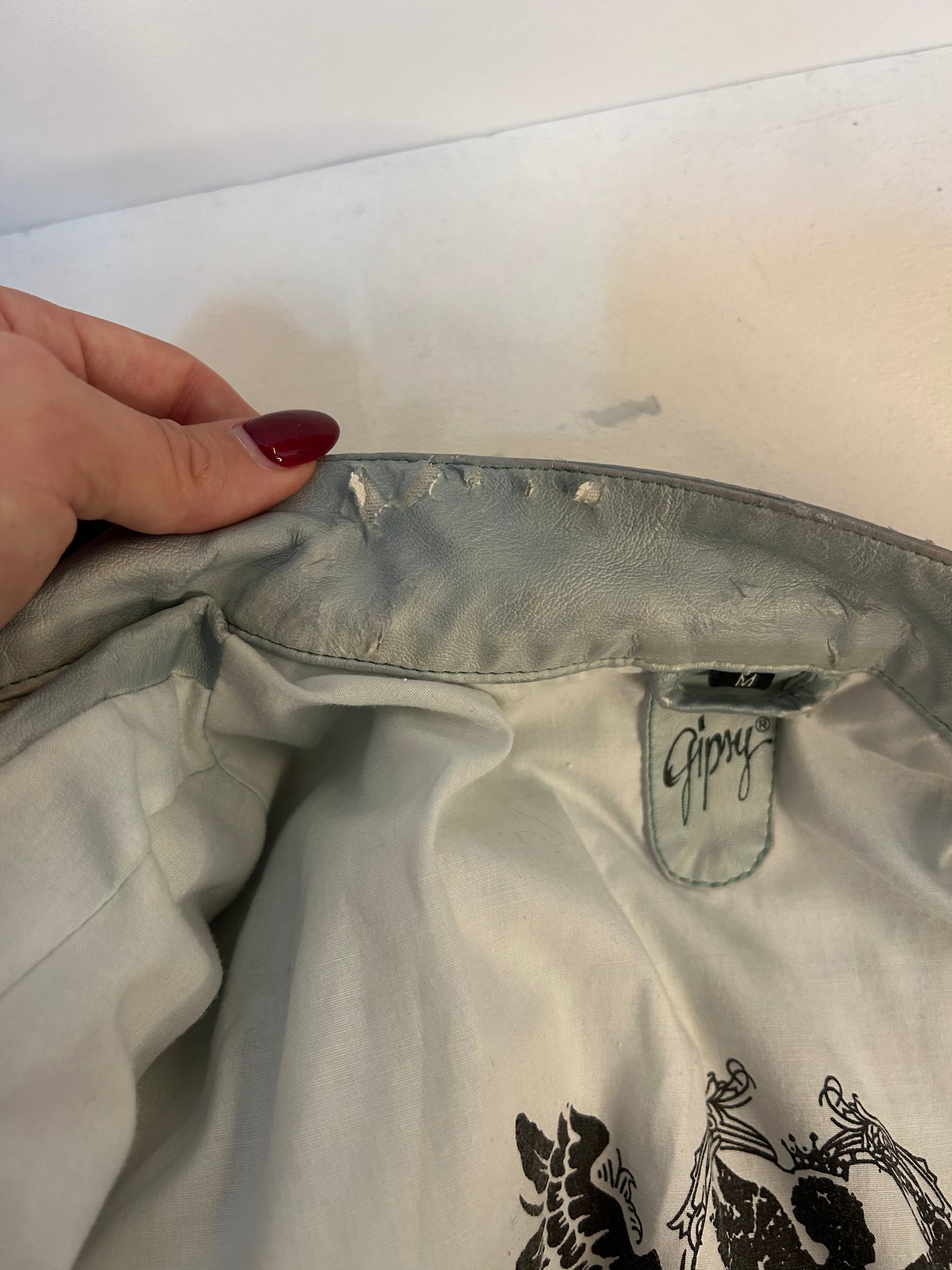 Coole Kunstlederjacke - Gipsy - Gr. S / M - 36 / 38