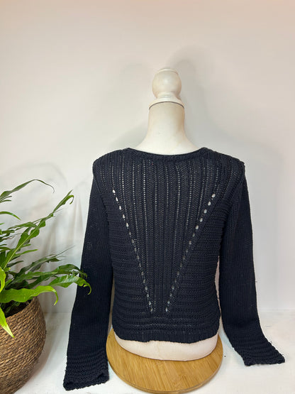 Strickjacke mit großen Knöpfen - TREDY - Gr. XL / 42